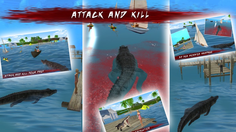 Sea monster Shark Attack - Monsters evolution & hungry shark shooting game screenshot-3