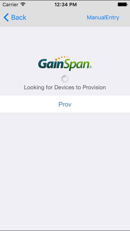 GainSpan Provisioning