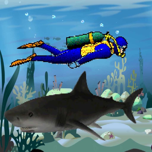 Hungry Killer Shark Attack Icon