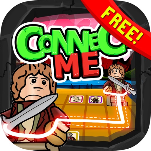 Connect Me Lego Hobbit “ Flow Puzzle Logic Game Edition ” Free Icon