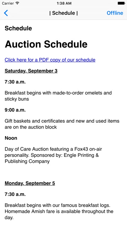 Labor Day Auction by Hospice & Community Care