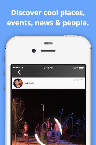 Curio for Instagram - find pics by location; discover places, people, events, news & tweets; explore the world & chat with locals screenshot 3
