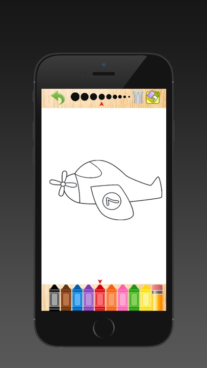 Airplane Coloring Book for Kids screenshot-3