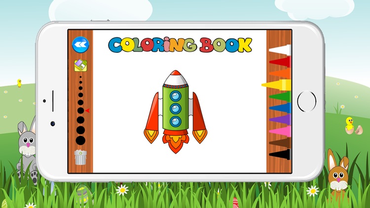 World Rocket Coloring Book for Kids Game Free