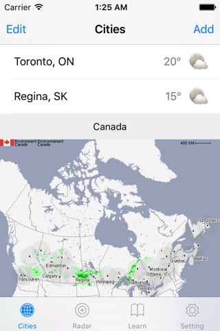 Radar Eh - Canada radar & alerts app using Environment Canada radar data screenshot 2