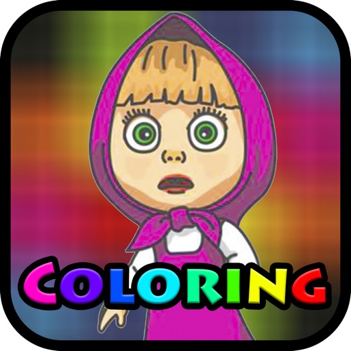 Coloring pages for Masha and the bear Edition iOS App