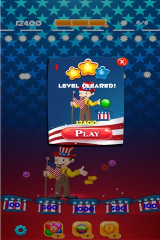 Independence Day Bubble Shooter Adventures Pro screenshot 2