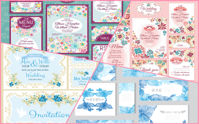 Theme for Wedding Stationery(Vector mate