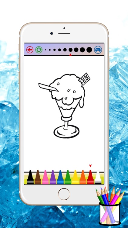ice cream coloring book for kids