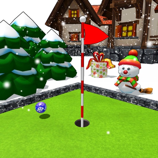 Mini Golf Christmas Icon