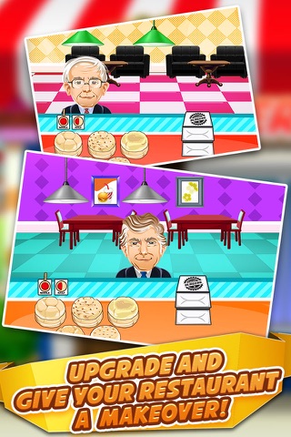 Bernie Trump Cooking Blitz - Election Bakery Dash & Sandwiches On the Run Game 2! screenshot 3