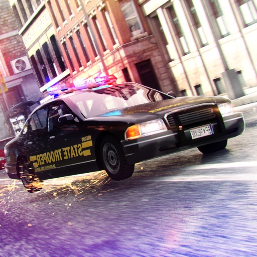 Police Car Driving Simulator Racing Game 3D Icon
