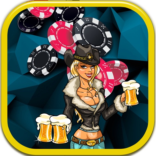 Hot Waitress Slots on Saloon - Classic Texas Casino Game icon