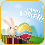 easter coloring book - my game free for children with eggs, happy a rabbits, chickens and chicks - colouring kids For iPhone and iPad