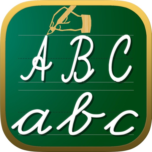 Handwriting Worksheets ABC 123 Educational Games For Children : Learn To Write The Letters Of The Alphabet In Script And Cursive Icon