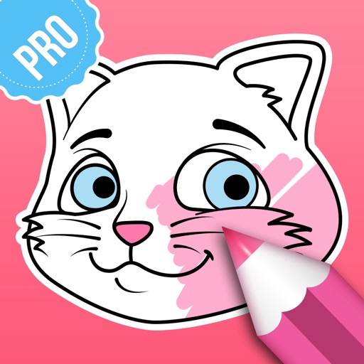 Cat Coloring Pages Pro Icon