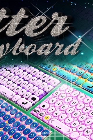 Glitter Keyboard! - Shiny Colorful Background Themes with Fonts screenshot 2