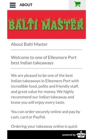 Balti Master Kebab Takeaway screenshot 4
