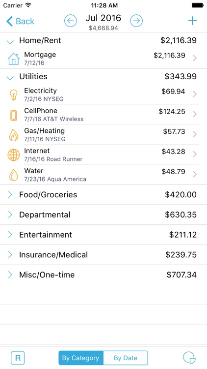 HomeBudget with Sync