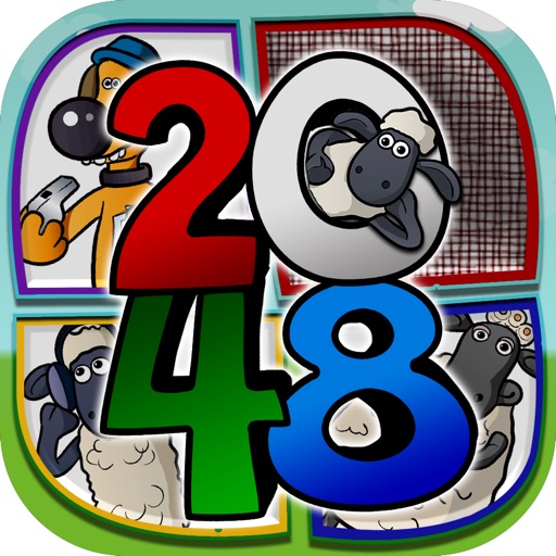 2048 + UNDO Number Puzzle Games “ Shaun the Sheep Edition ”