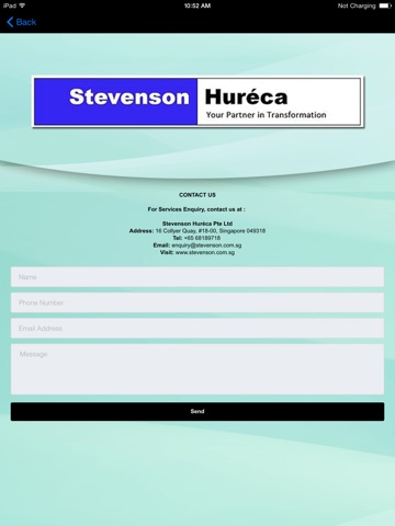 Stevenson Huréca Pte Ltd iPad Version screenshot 3