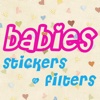 470 Stickers & Filters | Pregnancy & Baby milestone photos