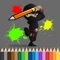Ninja Coloring Book Free Game Learn for Kids