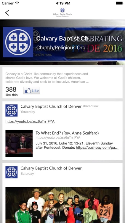 Calvary Baptist Church of Denver