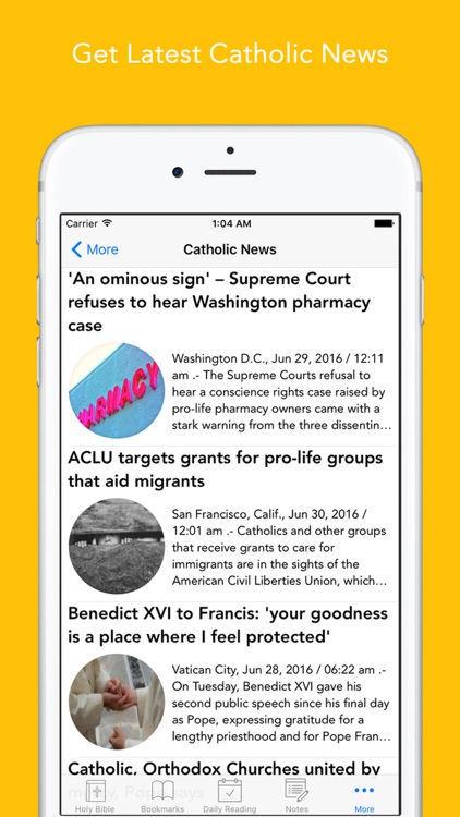 Catholic Bible: Bible with Catholic News and Saint a day, daily readings app for Catholics screenshot-4