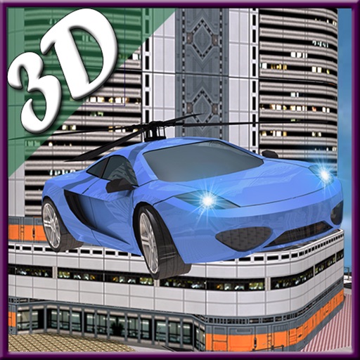 Helicopter Car Airborne 3D icon
