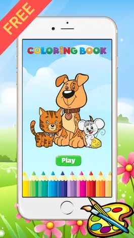 Game screenshot Dog & Cat Coloring Book - All In 1 Drawing Paint And Color Games for Kid mod apk