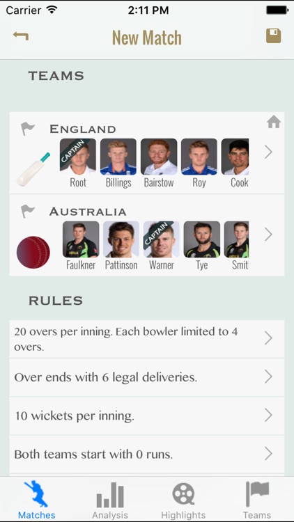 Cricket Scorekeeper - Cricket Scoring App for iPhone/iPad
