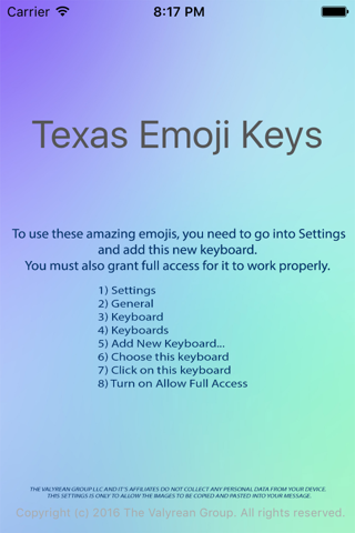 Texas Emoji Keyboard Pro screenshot 2