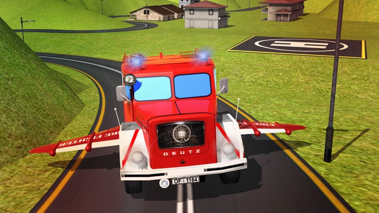 Flying Firefighter Truck simulator 2016 Real City Hero