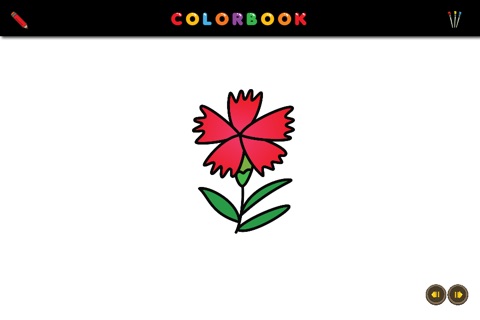 Colorbook - Flower Collection screenshot 2