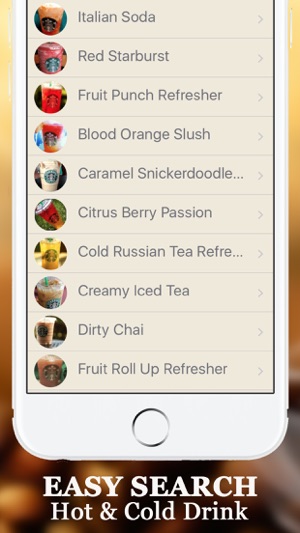 Secret Menu for Starbucks - Coffee, Tea, Cold & Hot Drinks R(圖4)-速報App