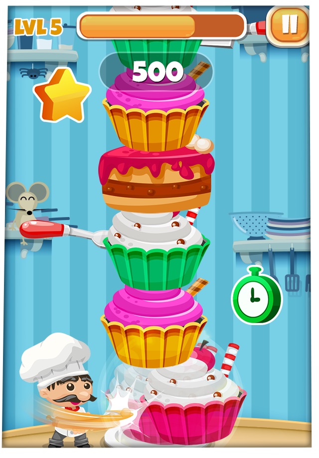 Chef Timber World Master "Cooking Games" Cakes Story Candy Timberman Star Edition 2016 screenshot 3