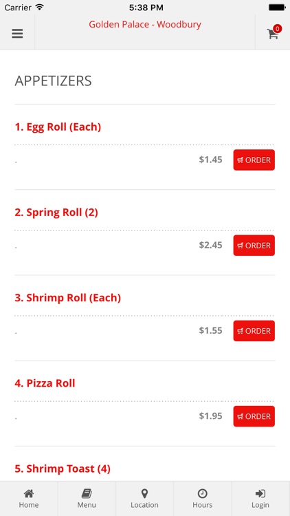 Golden Palace - Woodbury Online Ordering