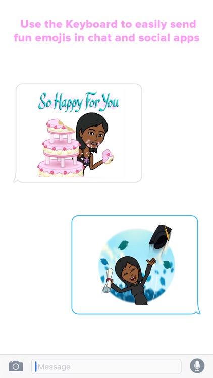 BlackEmoji - Emoji keyboard for cute Black girls screenshot-4