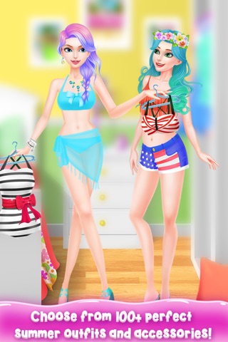 Summer Splash Pool Party Salon -  SPA, Makeup & Dressup Beauty Game for Girls screenshot 4
