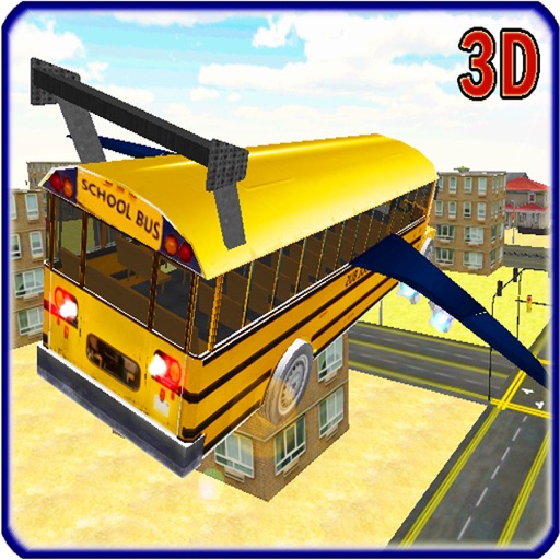 School Bus Jet 2016 – Flying Public Transport Flight with Extreme Skydiving Air Stunts iOS App