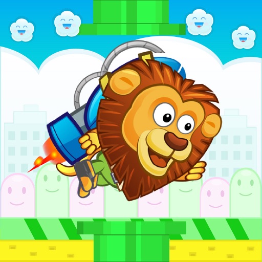 Lion Jetpack On The Run Free iOS App