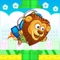 Fly like a bird through stages and explore the fantastic world in which Lion lives