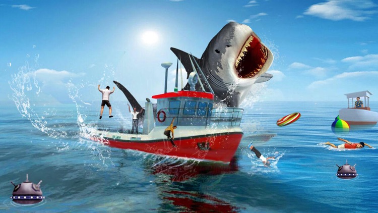 Shark Attack Revenge on Innocent Fisherman Boats Free Fishing Games screenshot-3