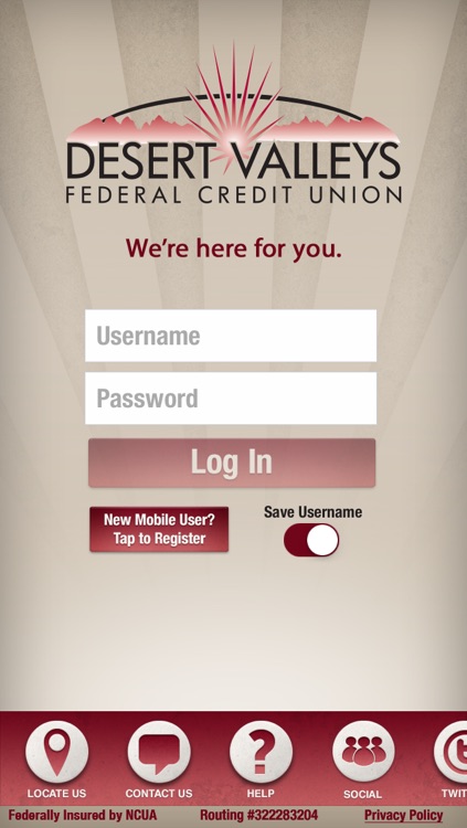Desert Valleys FCU Mobile for iPhone