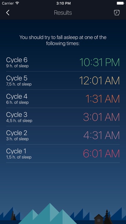 Sleep Timer - smart alarm and bedtime calculator for better sleep