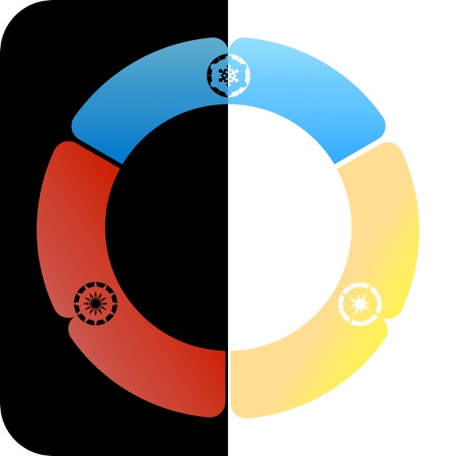 DTBR!:Don't tap black ring! - Reaction & Coordination (Happy funny color wheel trivia game) icon