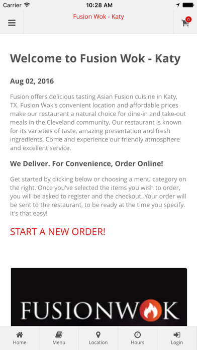 How to cancel & delete Fusion Wok - Katy Online Ordering from iphone & ipad 1