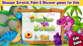 Game screenshot Dinosaurs Scratch & Paint Color Games mod apk