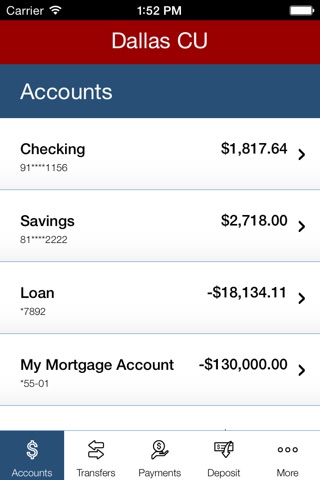Dallas Credit Union Mobile Money screenshot 3